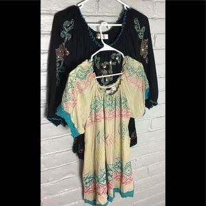 Bundle 2 tops 100% Cotton long sleeves Sz L